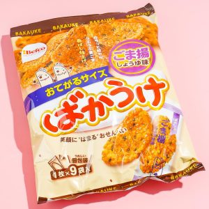 Befco Bakauke Rice Crackers – Fried Sesame & Soy Sauce / 9 Pcs