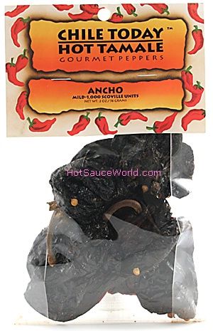 Ancho Chiles Peppers Whole, 2oz.