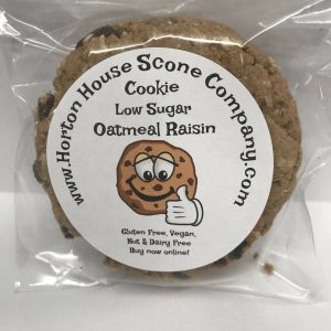 Horton House Scone GF – Oatmeal Raisin Cookie (Low Sugar) Case – 12 Pieces