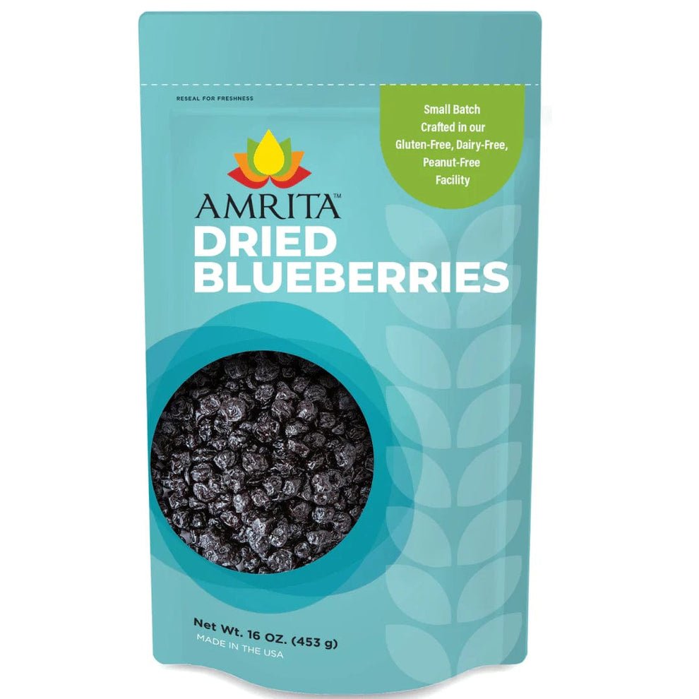 Amrita Bars Dried Blueberries Pouch (Unsulfured) – 10 x 1 LB Bags
