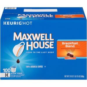 Maxwell House Breakfast Blend K-Cup Coffee Pods, 100 ct.