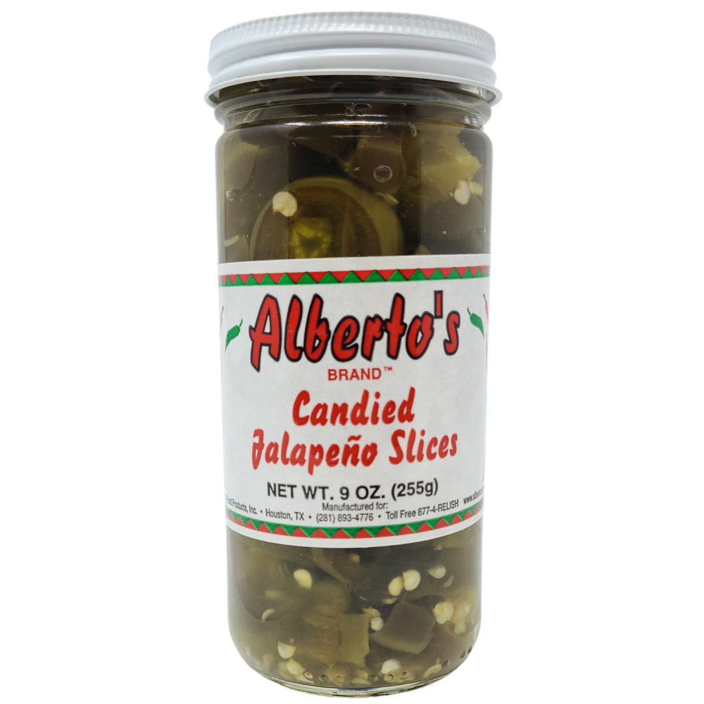 Alberto’s Candied Jalapeno Slices Low Sodium