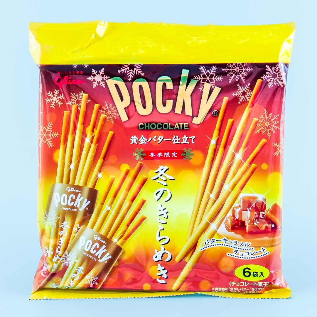 Pocky Biscuit Sticks Winter Bag – Golden Butter Caramel