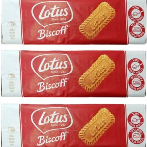 Lotus Biscoff Kosher Caramelized Cookies, Imported from Israel, Vegan Friendly, 250g (Pack of 3)