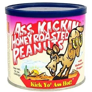 Ass Kickin’ Honey Roasted Peanuts, 12oz.