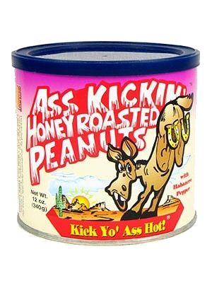 Ass Kickin’ Honey Roasted Peanuts, 12oz.