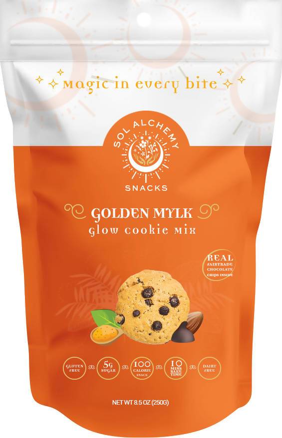 Sol Alchemy Golden Mylk Glow Cookie Mix Bag – 12 bags x 7.4oz case