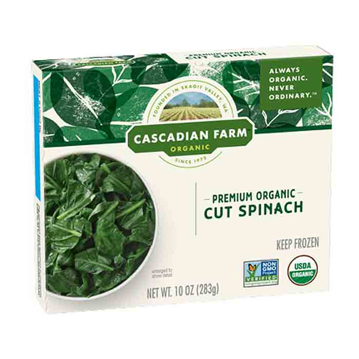 Cascadian Farm – Frozen Cut Spinach, 10oz | Pack of 12