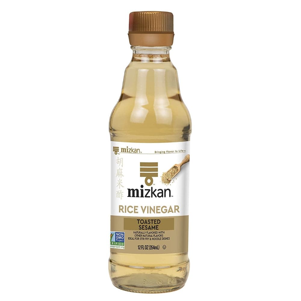 MIZKAN – Toasted Sesame Rice Vinegar 12 OZ – (Pack of 6)