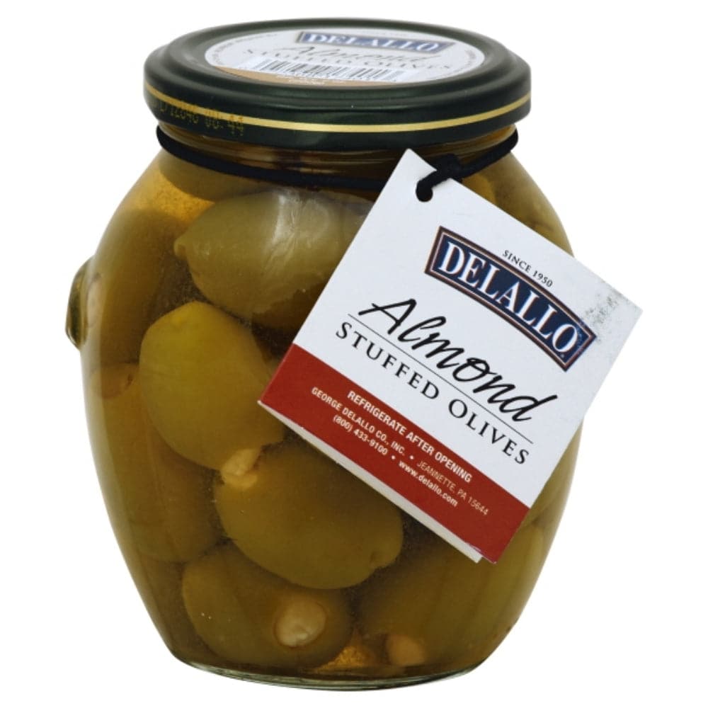 Delallo – Almond Stuffed Olives, 7 Oz