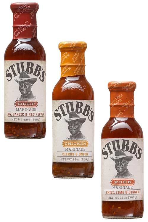 Stubb’s Original Marinade Sauces Gift Set, 3/12oz.