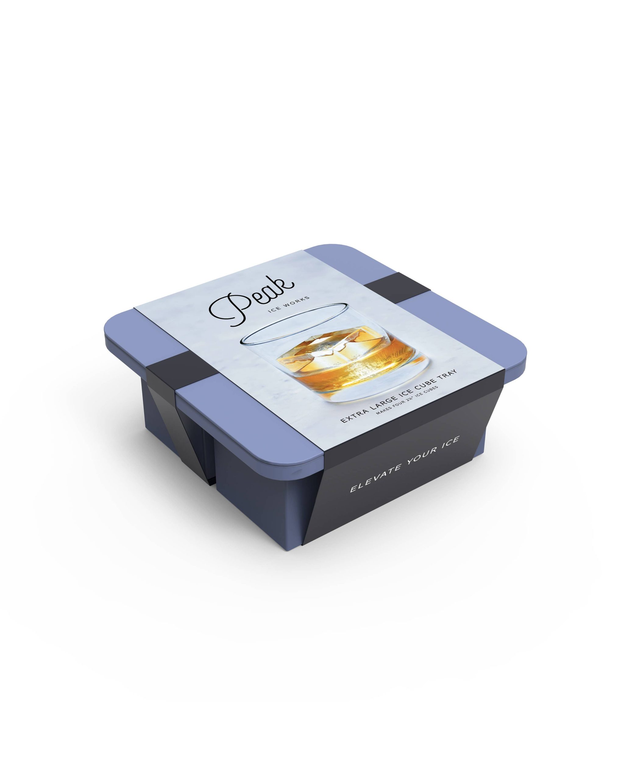 W&P – Extra Large XL Cocktail Cube Silicone Ice Tray: Blue