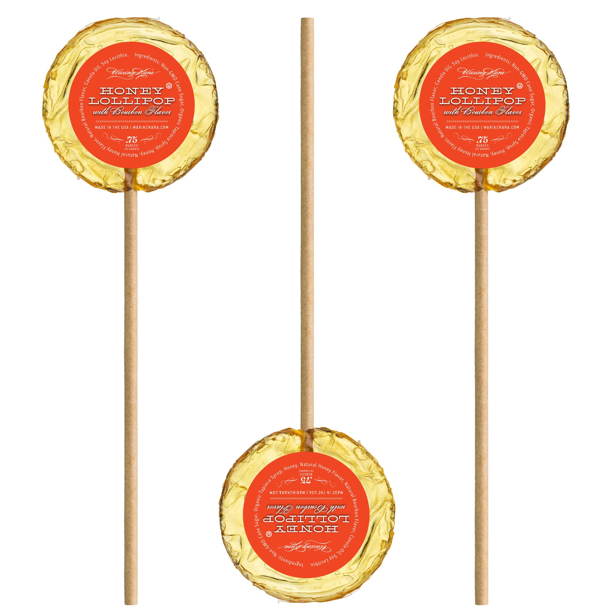 Bee Inspired – Kosher Honey Lollipops-Bourbon
