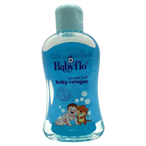 Babyflo – Baby Cologne – Powder Puff (BLUE) – 100 ML