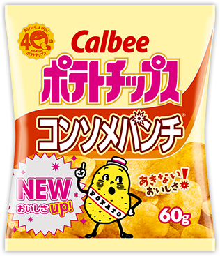 Calbee “Potato Chips, Consomme Flavor”, 60g