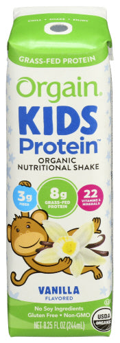 Orgain Kid Protein Ready-to-Drink Vanilla Organic 8.25 Fo – Pack Of 12