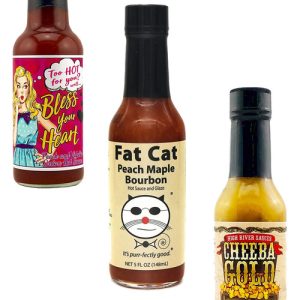 Best Of Peach Hot Sauces Gift Set, 3/5oz.