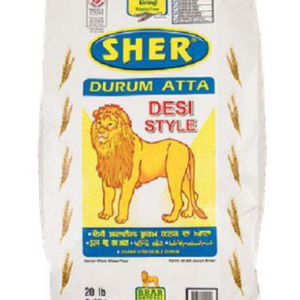 Sher Durum Atta Desi Style 20lb