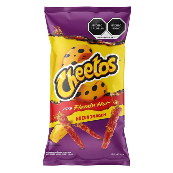 Cheetos Xtra Flamin Hot 145g – Mexico (Case of 12)