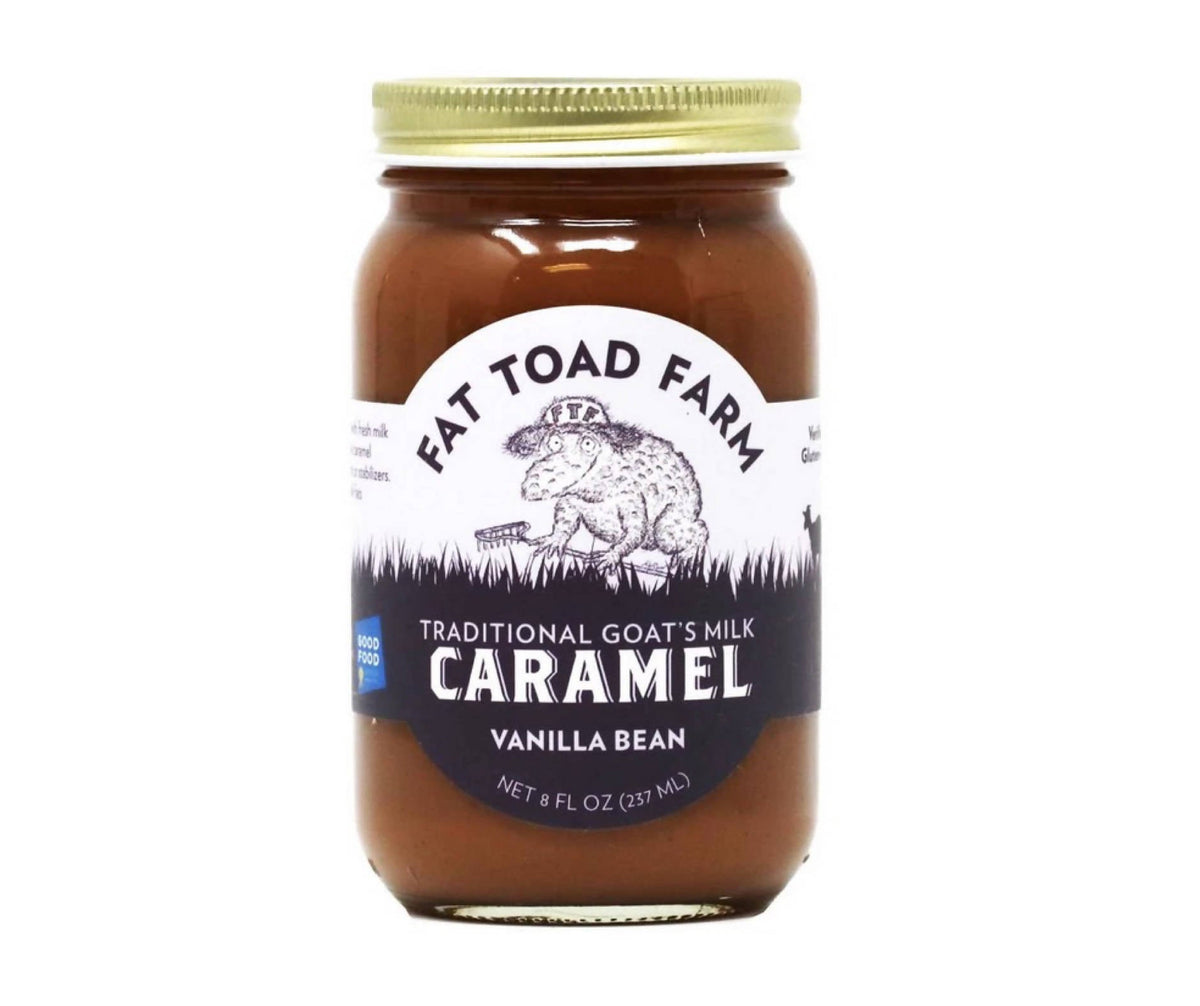 Fat Toad Farm Vanilla Bean Goat’s Milk Caramel Jars – 12 x 8oz