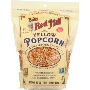Bob’s Red Mill – Popcorn Yellow Whole Kernel, 30.8 Oz | Pack of 4