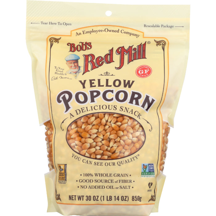 Bob’s Red Mill – Popcorn Yellow Whole Kernel, 30.8 Oz | Pack of 4
