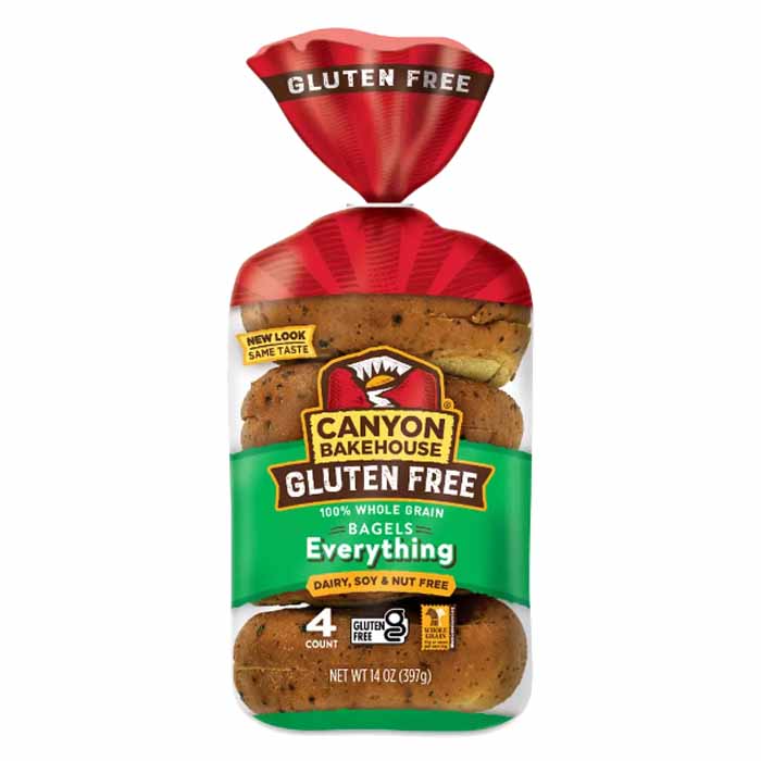 Canyon Bakehouse – Everything Gluten Free Bagels, 14 oz | Pack of 6