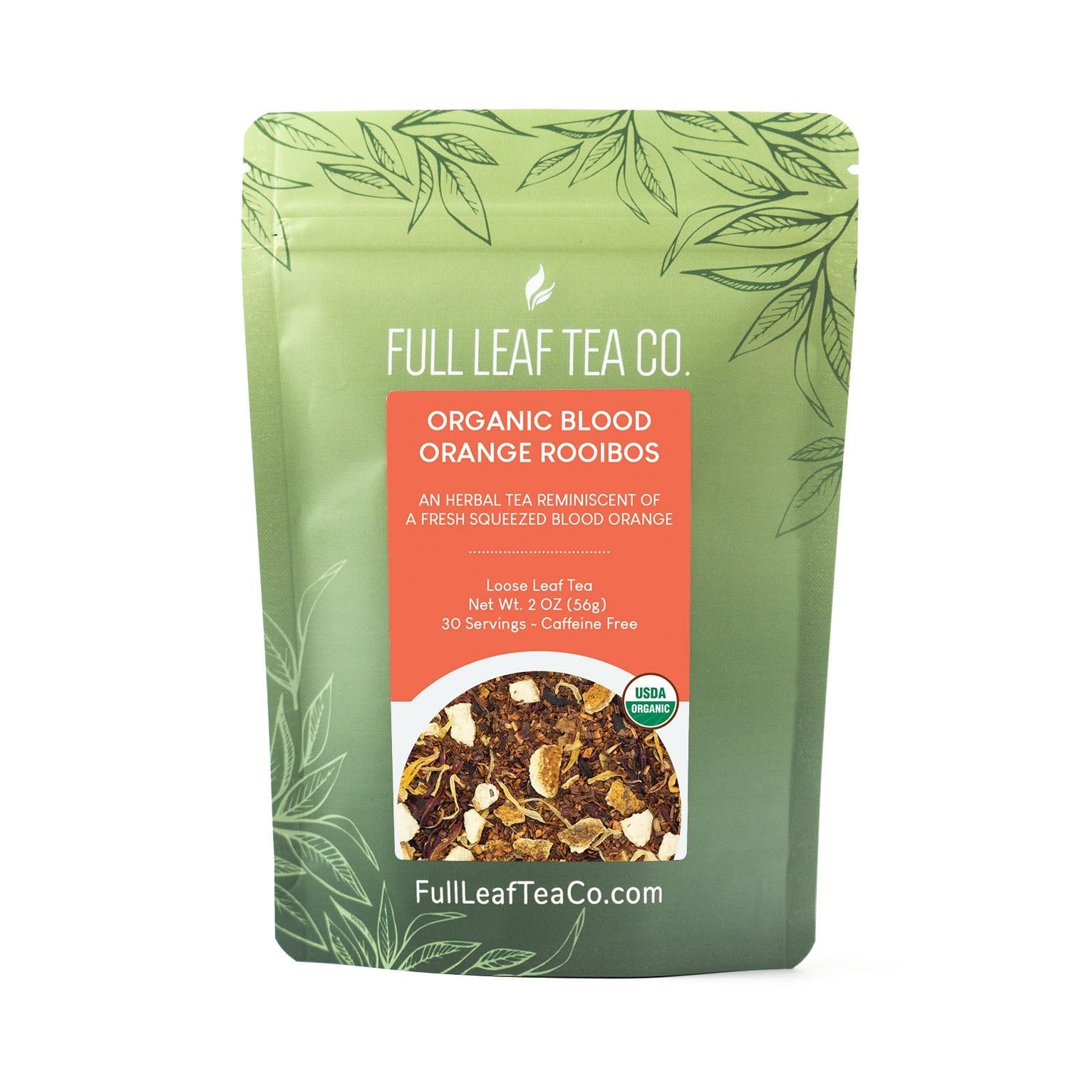 Organic Blood Orange Rooibos Retail Bags – Case of 6