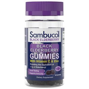 Sambucol Black Elderberry Gummies with Vitamin C & Zinc
