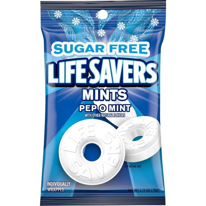 Sugar Free Lifesavers Pep-O-Mint – 2.75 oz Bag