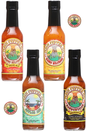 Tahiti Joe’s Maui Pepper Hot Sauces 4 Pack