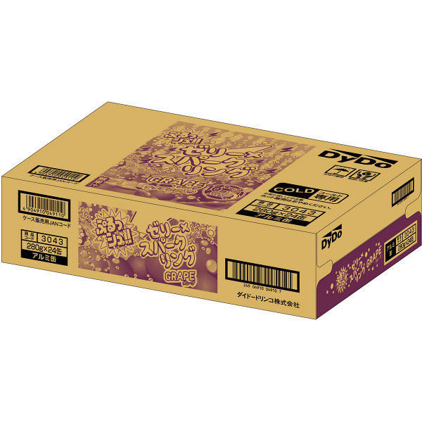 DyDo, Jelly Sparkling, Grape, Sparkling Drink with Jelly & Nata de Coco x 24 can