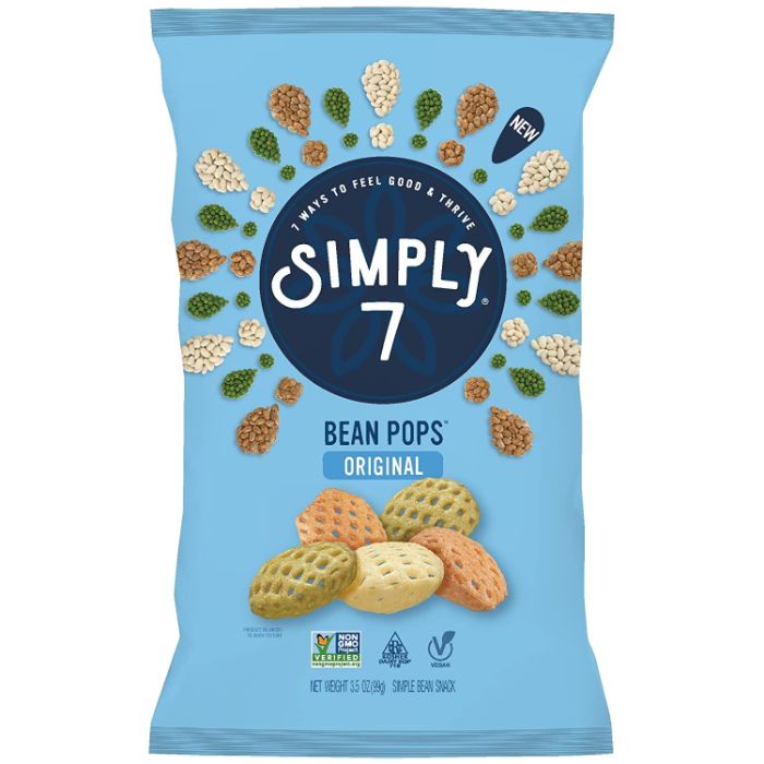 Simply 7 – Bean Pops Original, 3.5 oz – Pack of 8