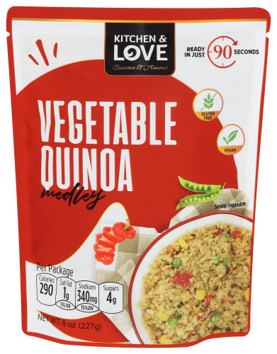 Kitchen and Love – Quinoa Roasted Golden Vegetable, 8 oz | Pack of 6