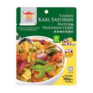 Tean’s Gourmet Tumisan Kari Sayuran Paste for Vegetarian Curry