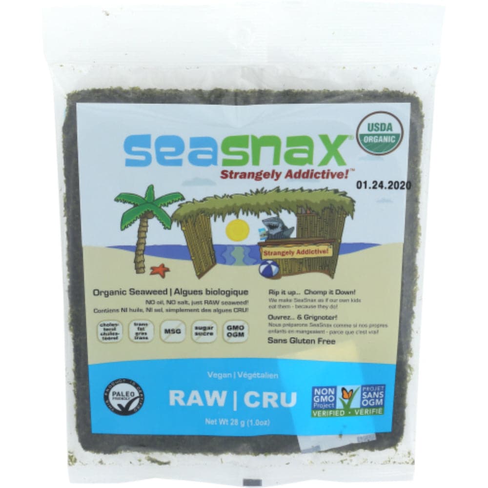Seasnax – Organic Raw Nori Seaweed Snack