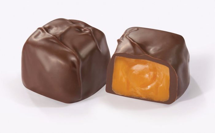 Asher’s Dark Chocolate Covered Vanilla Caramels with Milk String