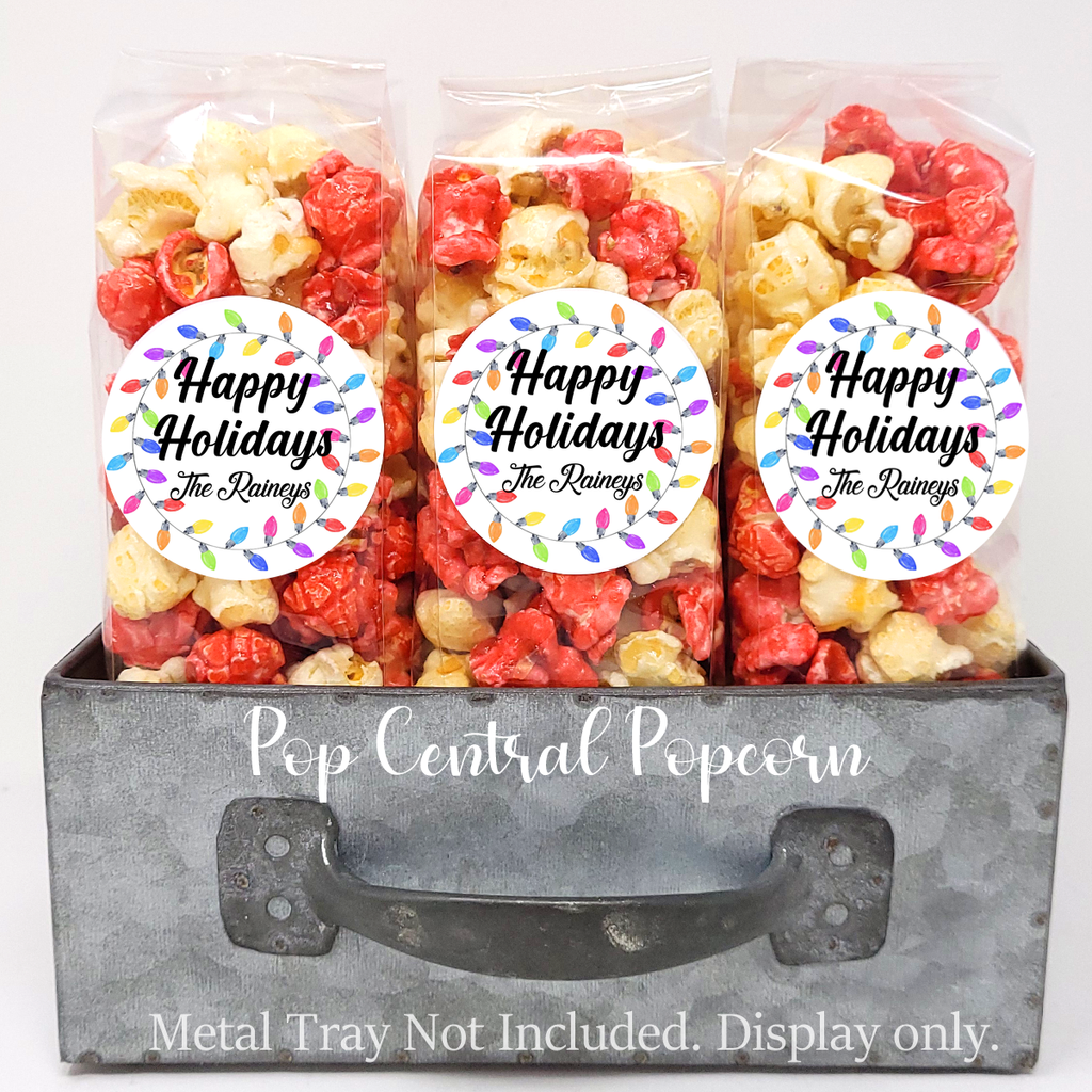 Bright Lights – Happy Holidays – Personalized Party Favors