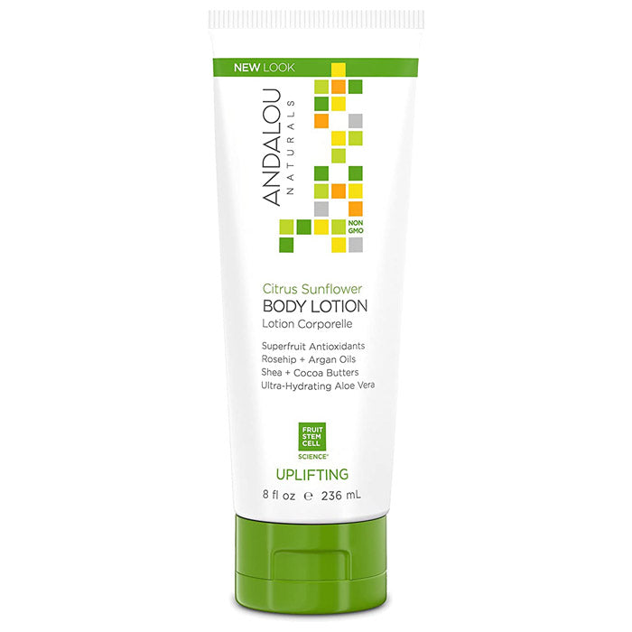 Andalou Naturals – Uplifting Body Lotion Citrus Sunflower, 8 fl oz