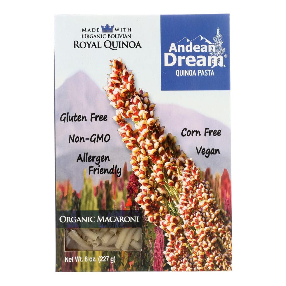 Andean Dream – Organic Quinoa Pasta Macaroni, 227g