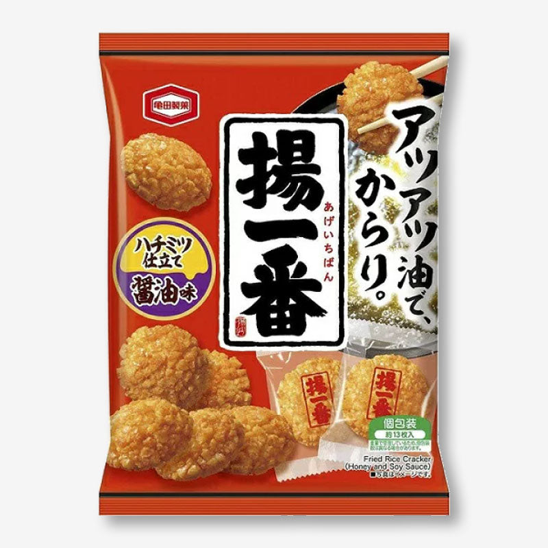 Kameda Age Ichiban Fried Rice Crackers – Honey Soy Sauce