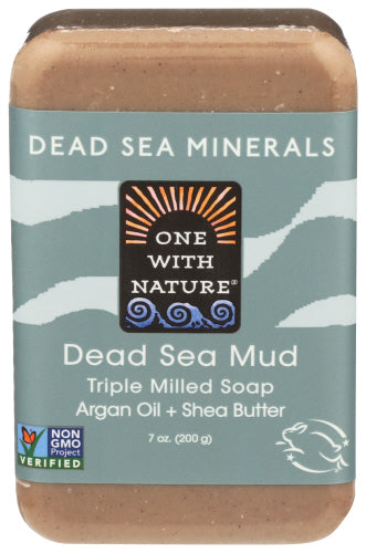 One With Nature – Soap Bar Dead Sea Mud, 7 Oz (Pack of 1)