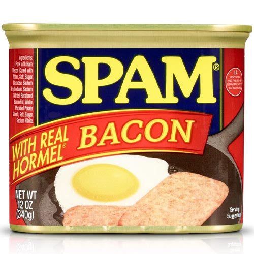 Spam – With Real Hormel Bacon – 12 OZ