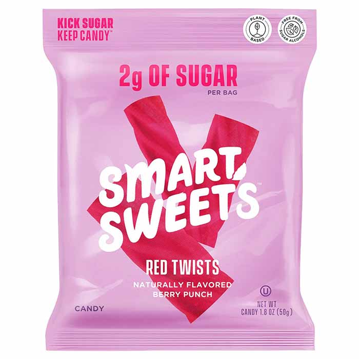 SmartSweets – Red Twists, 1.8oz