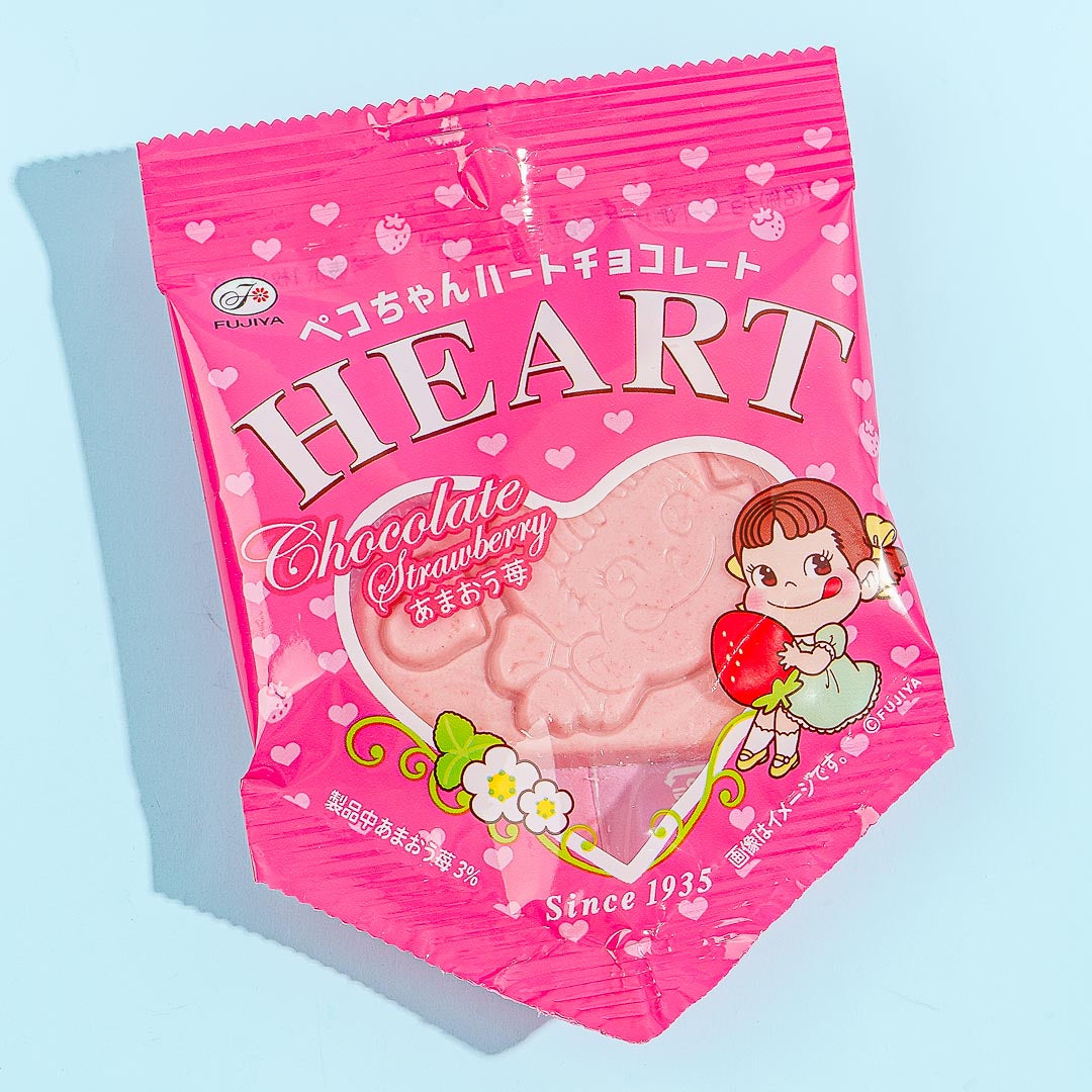 Peko-Chan Heart Chocolate – Amaou Strawberry
