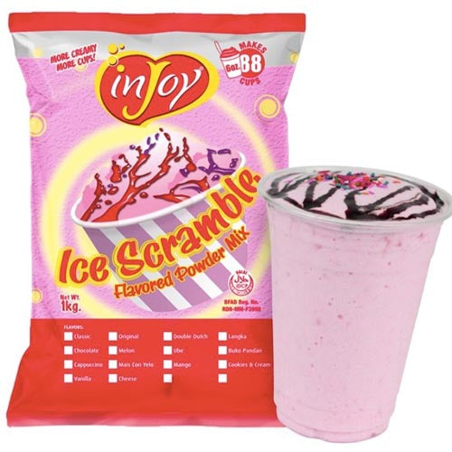 InJoy – Ice Scramble Flavored Powder Mix – REGULAR Flavored – Makes 88 Cups – 1 KG