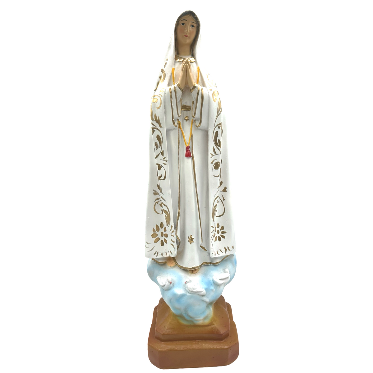 Fatima Religious Statue Figurine B – TALL – Philippine Handicrafts – 20.5 inches x 6.5 inches