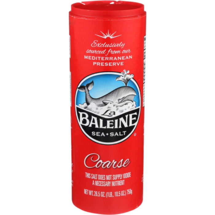 La Baleine – Sea Salt Coarse, 26.5 Oz – Pack of 12