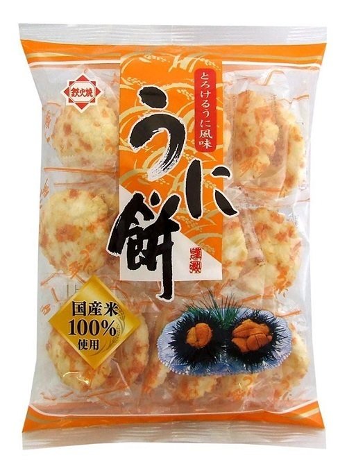 Honda, “Uni Mochi”, Sea Urchin Rice Cracker, 15pc in 1 bag