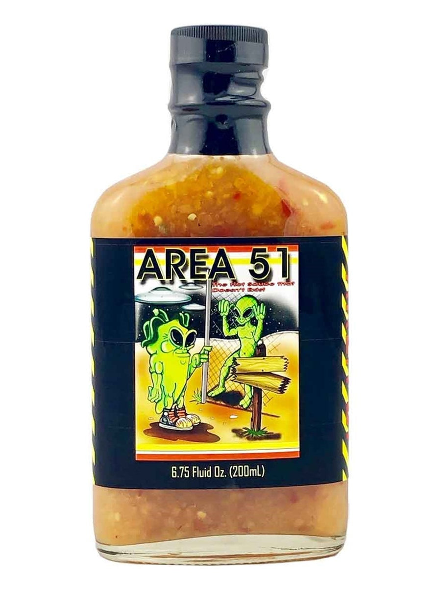 Hot Sauce Area 51 -6.75 oz Flask Heat 8